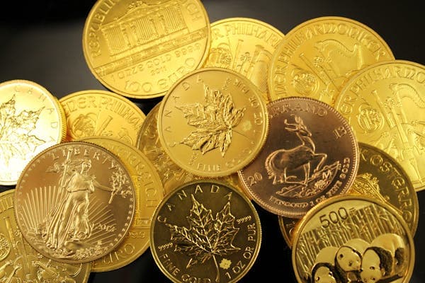 Pile of gold coins